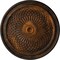 Ekena Millwork Trinity Ceiling Medallion (Fits Canopies up to 3"), Hand-Painted Rust, 22"OD x 1 3/4"P CM22TNRUS - alternate 1